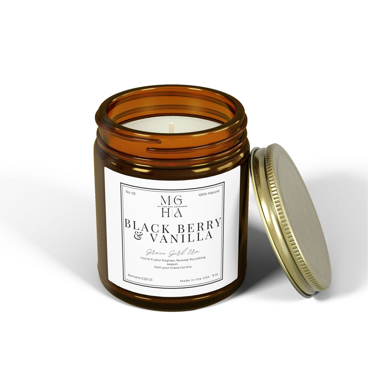 Grace Girl Era Candle | Blackberry Vanilla Scented Candle (4oz, 9oz)