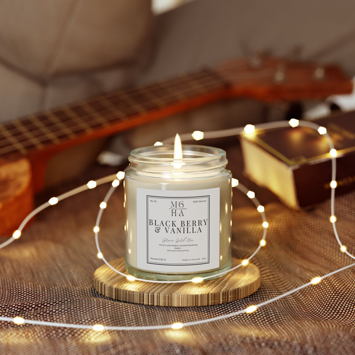 Grace Girl Era Candle | Blackberry Vanilla Scented Candle (4oz, 9oz)