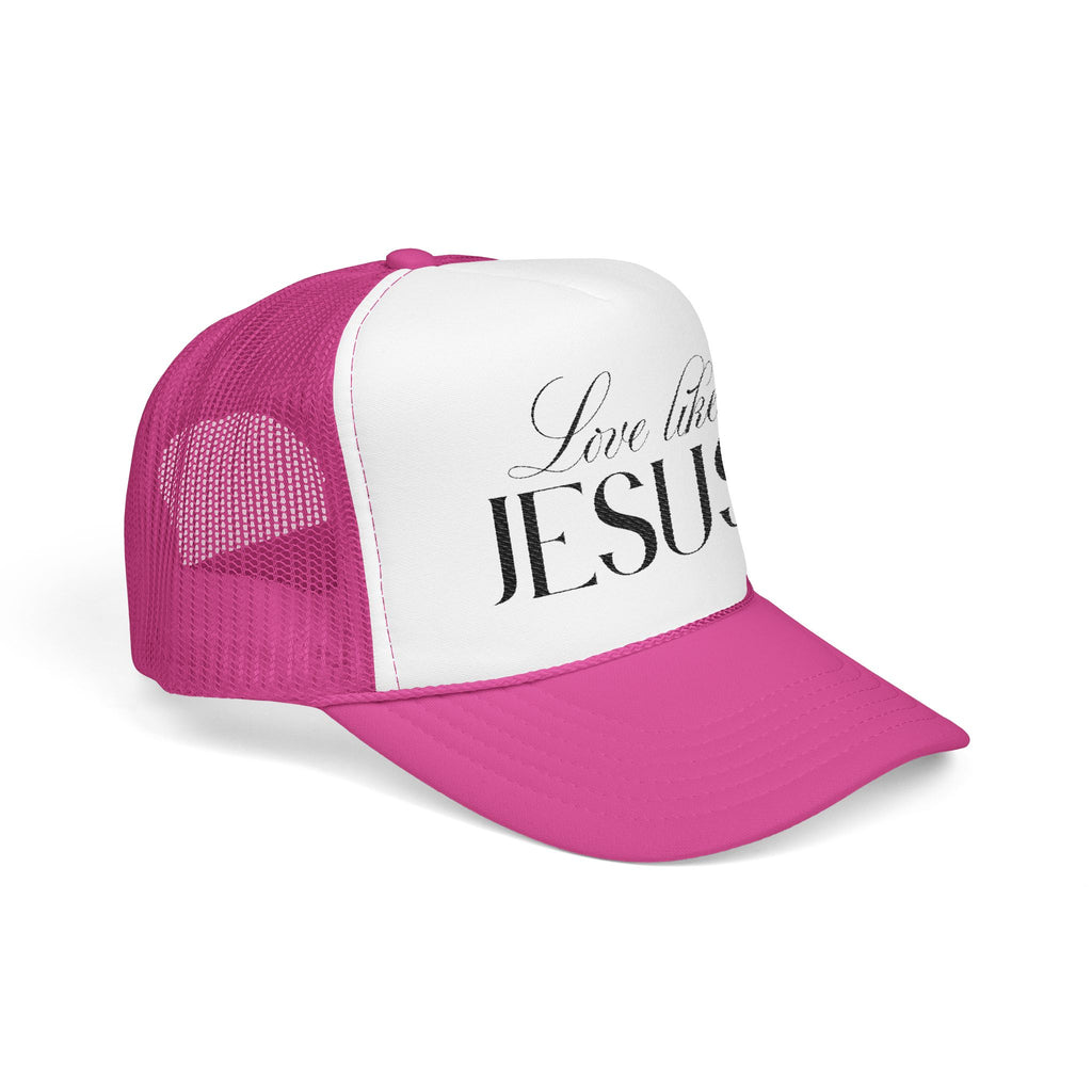 Love Like Jesus Embroidered Trucker Hat | Christian Cap.
