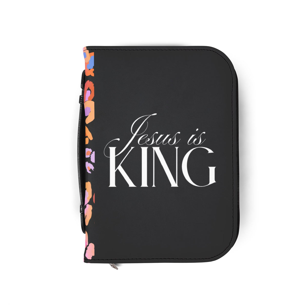 Jesus Is King Bible Cover | Faith Journal Cover | Religious Gifts | Personalized Bible Case.