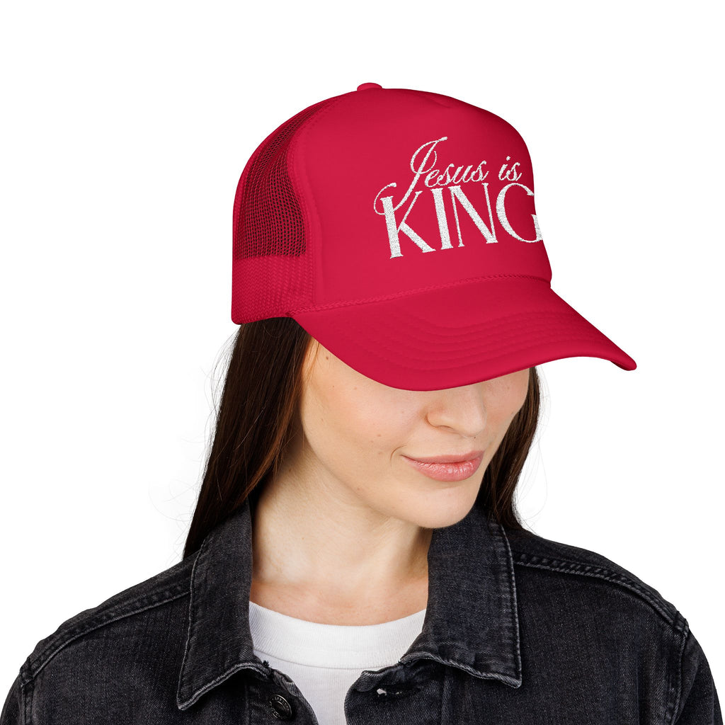 Jesus Is King | Embroidered Trucker Hat.