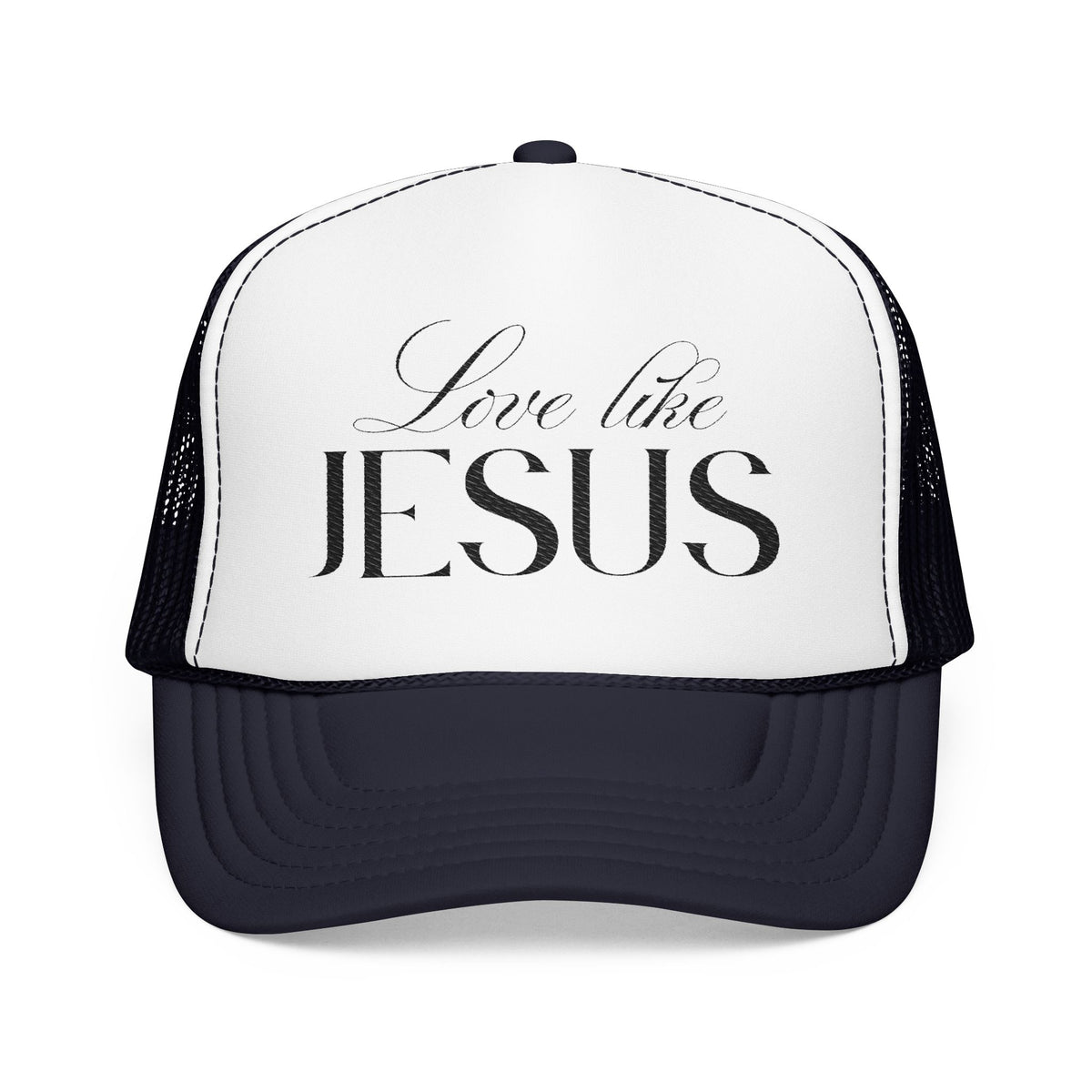 Love Like Jesus Embroidered Trucker Hat | Christian Cap.