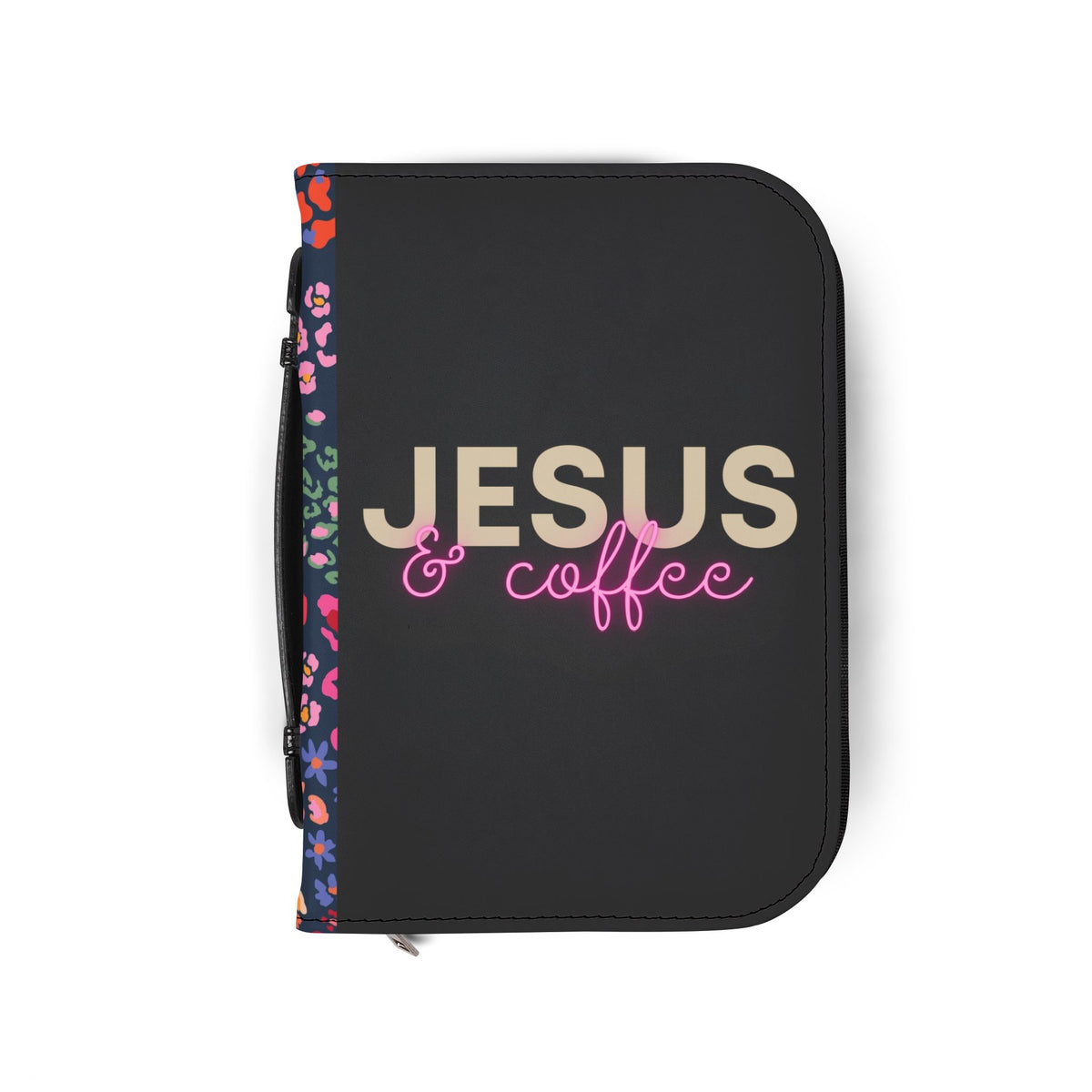 Jesus And Coffee Bible Cover | Personalized Bible Case.