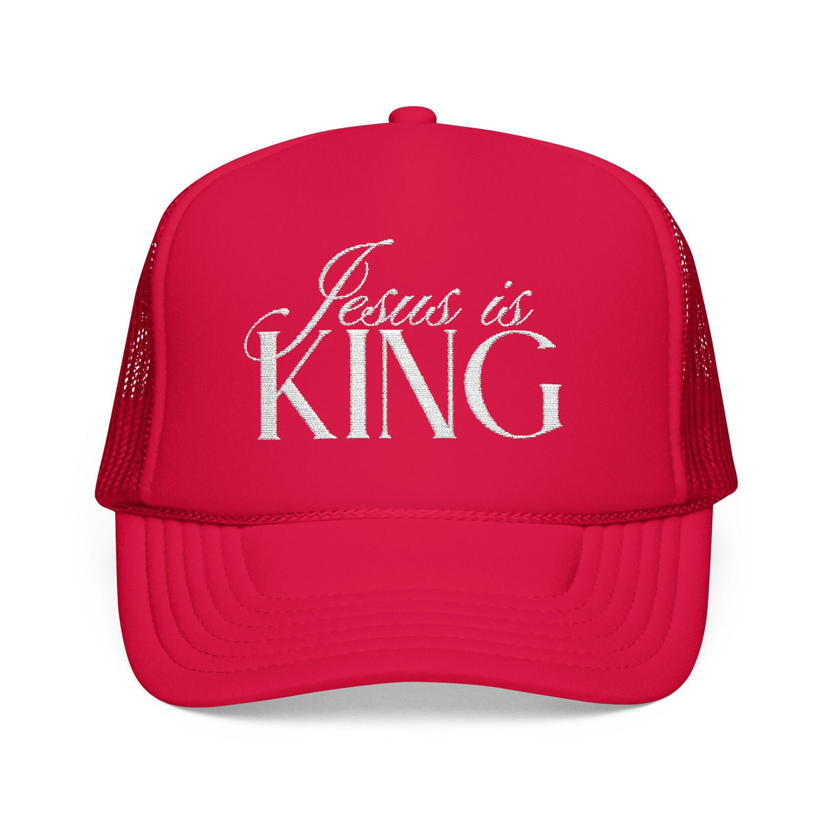 Jesus Is King | Embroidered Trucker Hat.