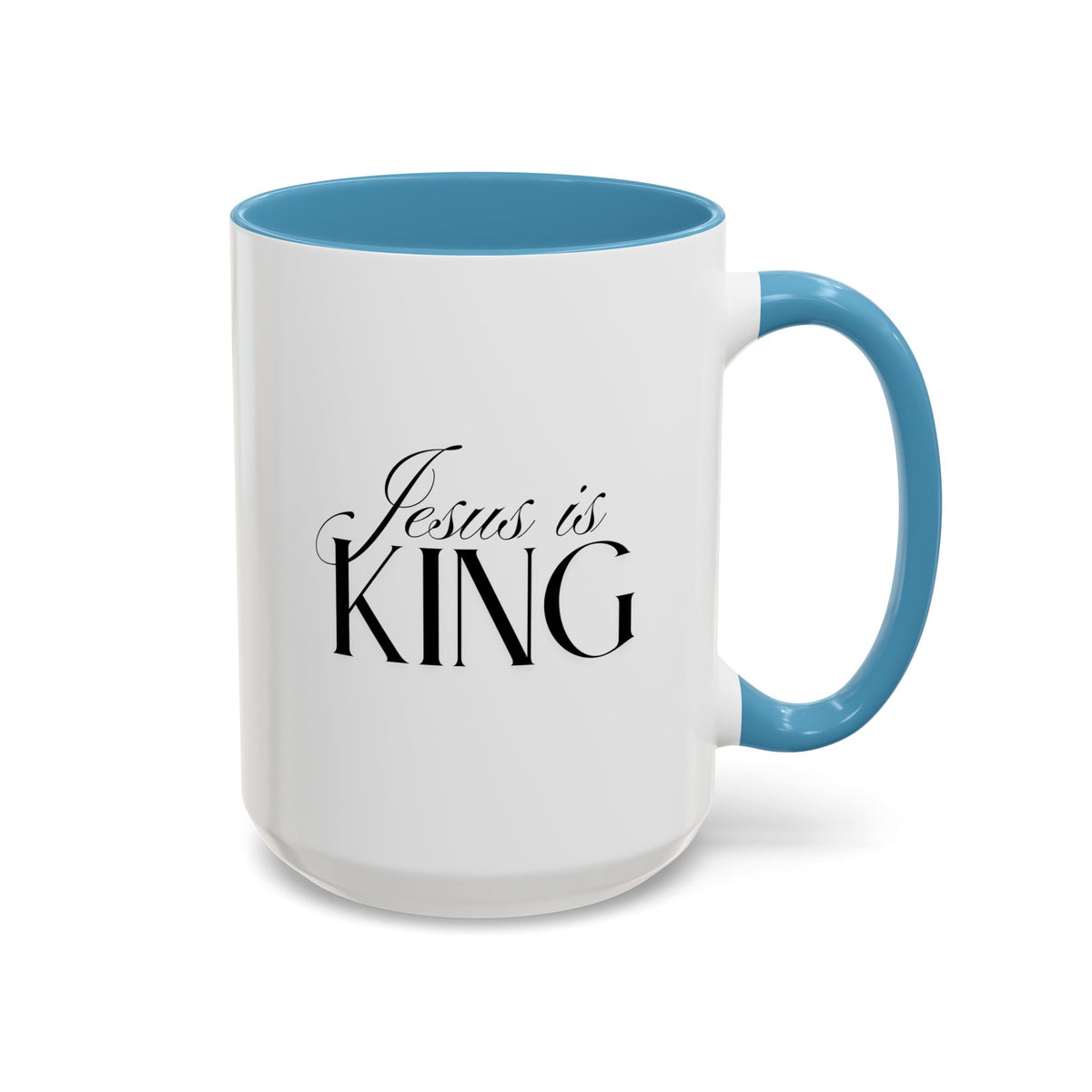 Jesus Is King | Accent Mug | Faithful Morning Beverage, 15 oz.