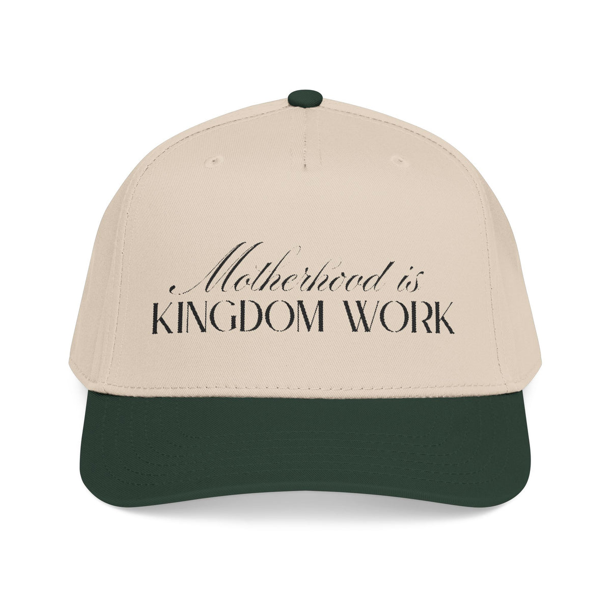 Motherhood Is Kingdom Work Hat | Christian Mom Cap.