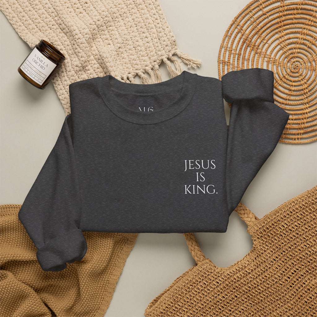 Jesus Is King | Revelation 17:14 Christian Sweatshirt | My God Has Answered.