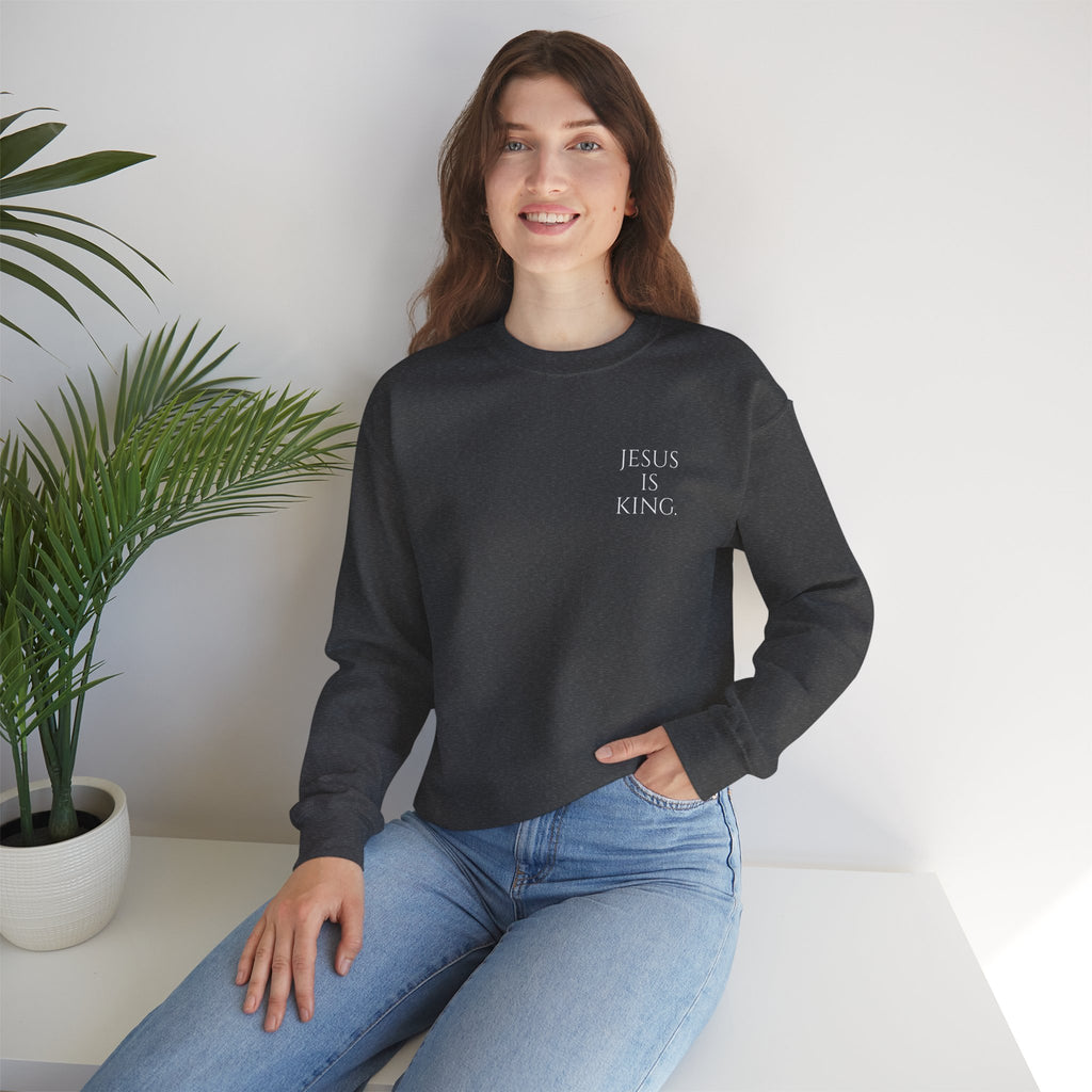 Jesus Is King | Revelation 17:14 Christian Sweatshirt | My God Has Answered.