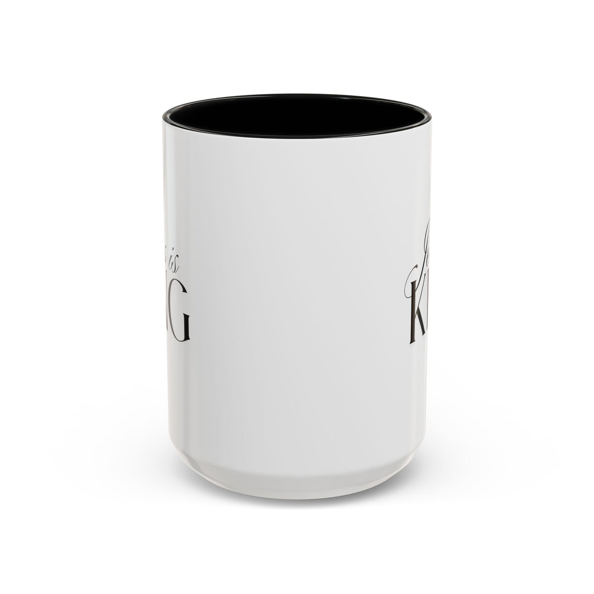 Jesus Is King | Accent Mug | Faithful Morning Beverage, 15 oz.