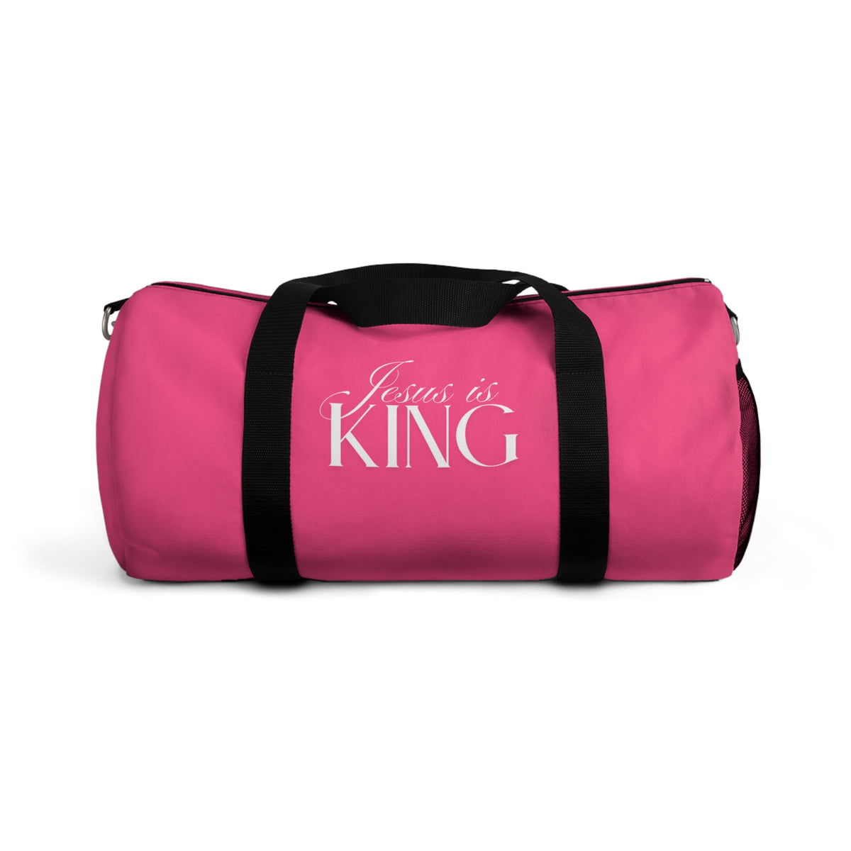 Jesus Is King | Pink Stylish Duffel Bag.