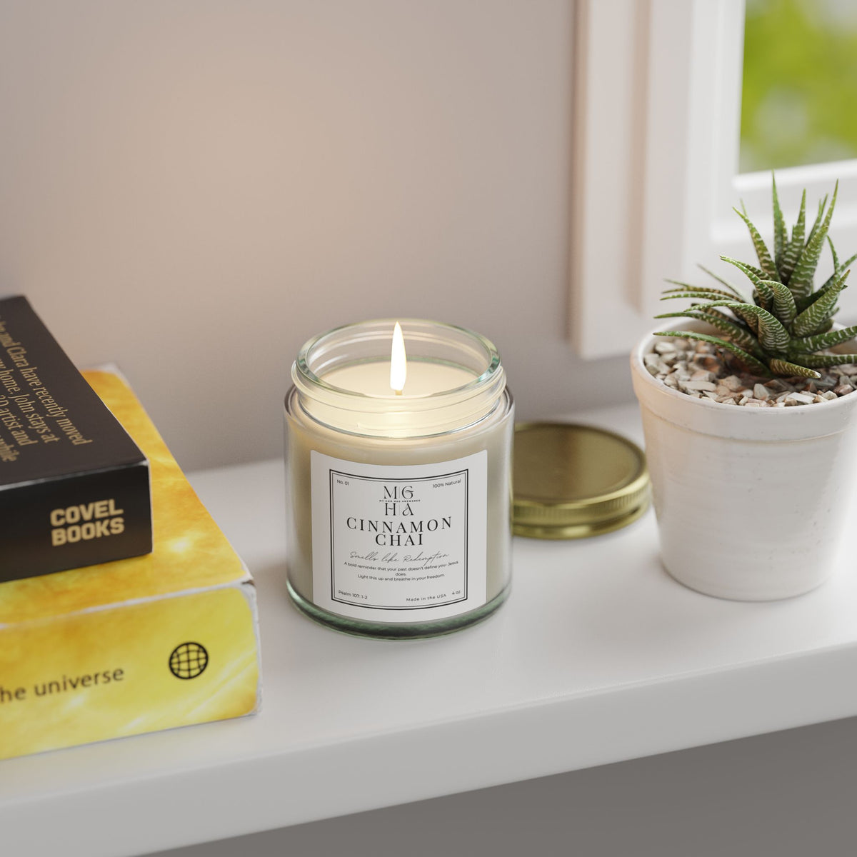 Smells Like Redemption Candle | Cinnamon Chai Scented Candle (4oz, 9oz)