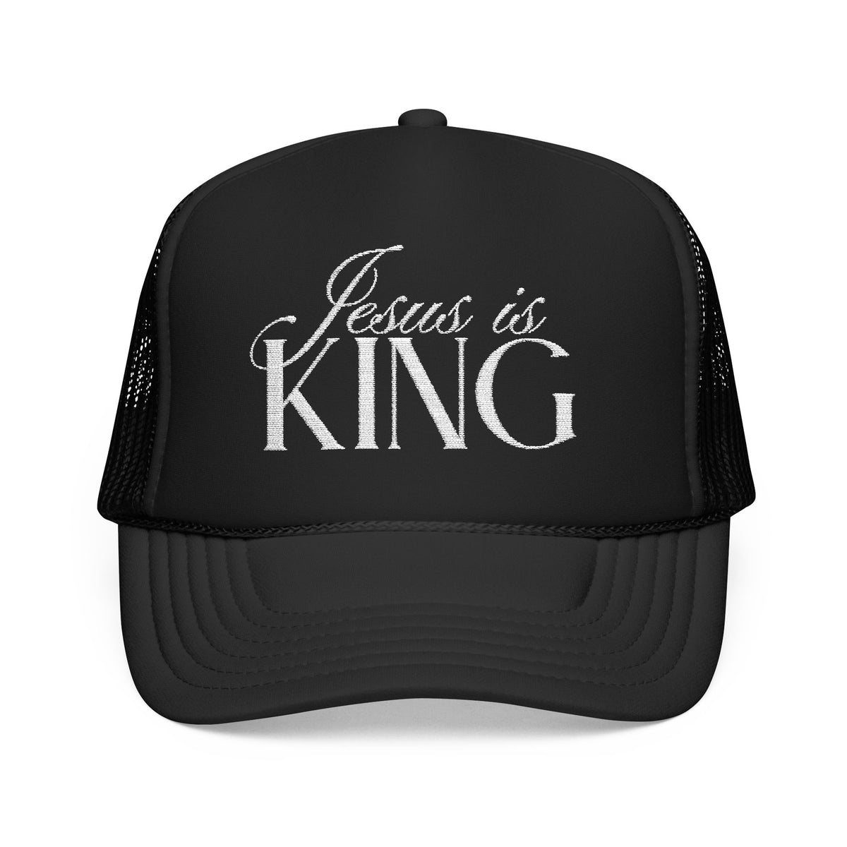 Jesus Is King | Embroidered Trucker Hat.